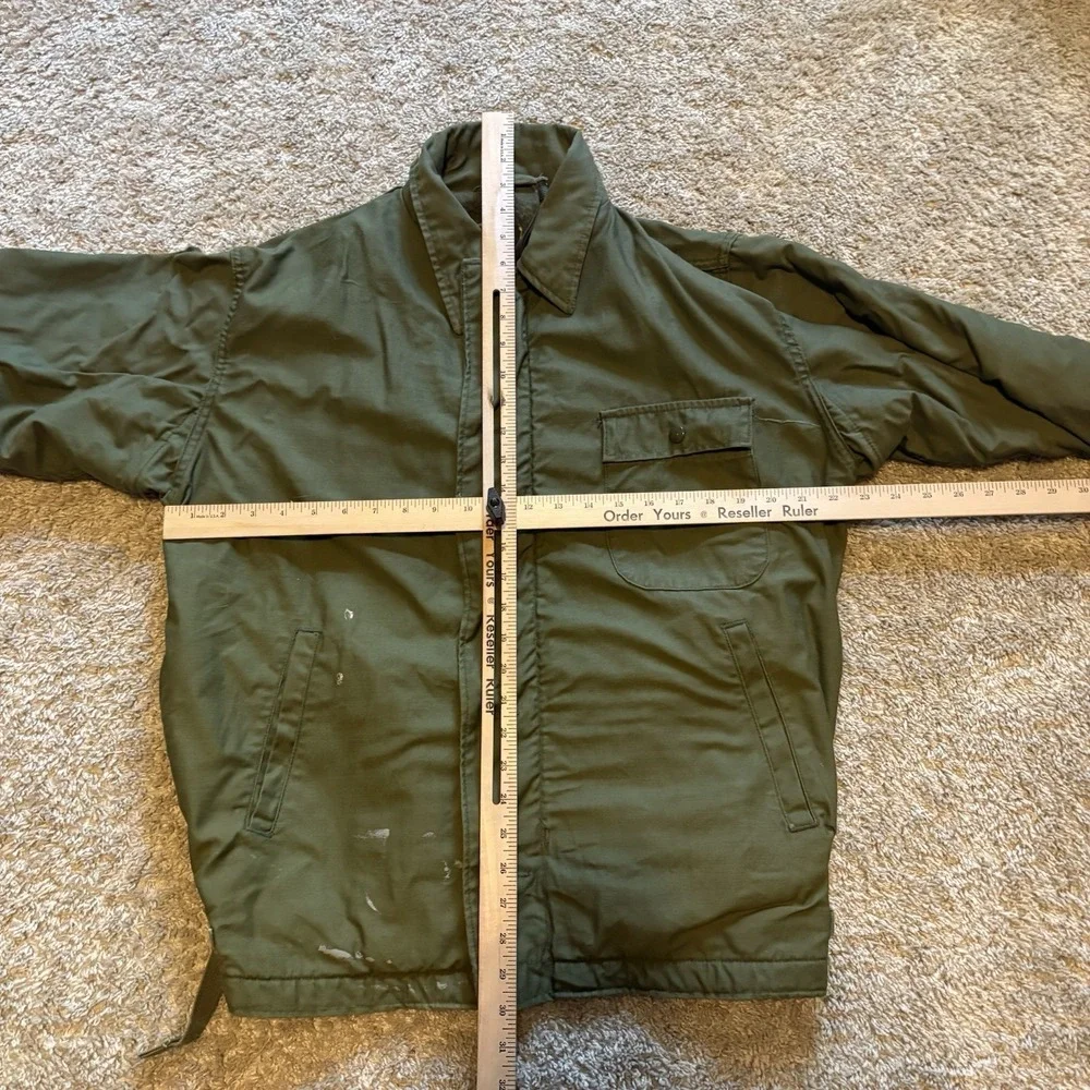 Vintage 60s 70s Vietnam War Cold Weather Permeable Deck Jacket Large